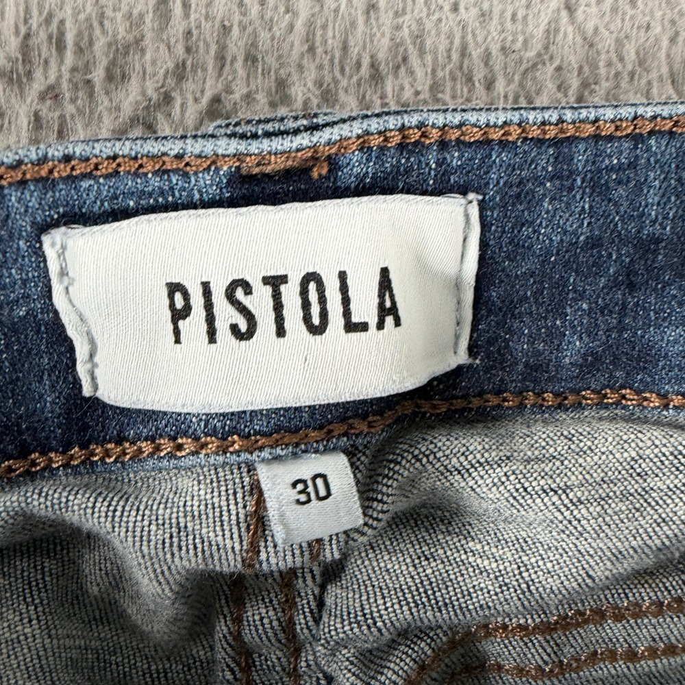 Pistola Moody Skinny Jeans Womens 30 Fits 26x25 Blue High Rise P6731MTW-MDYP - Picture 3 of 12